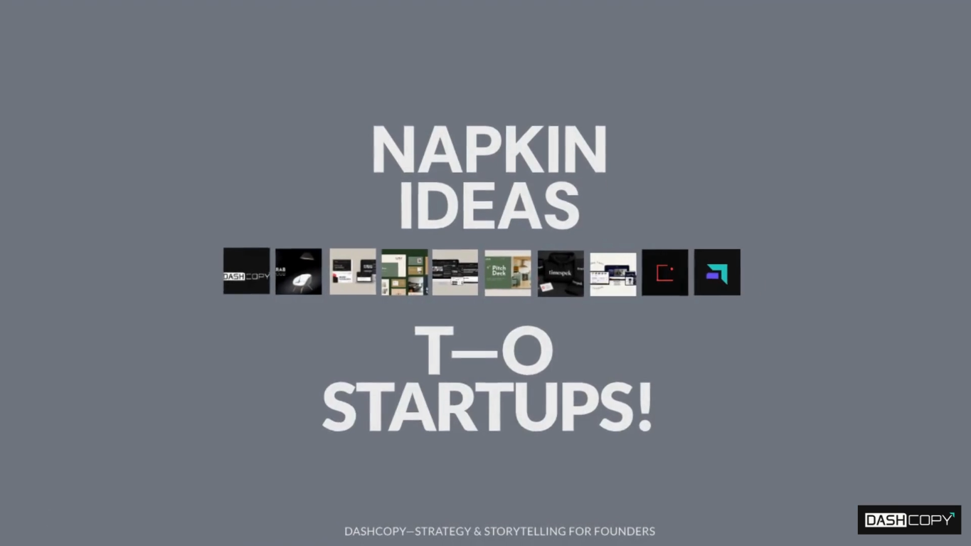 From Napkin to scalable startups